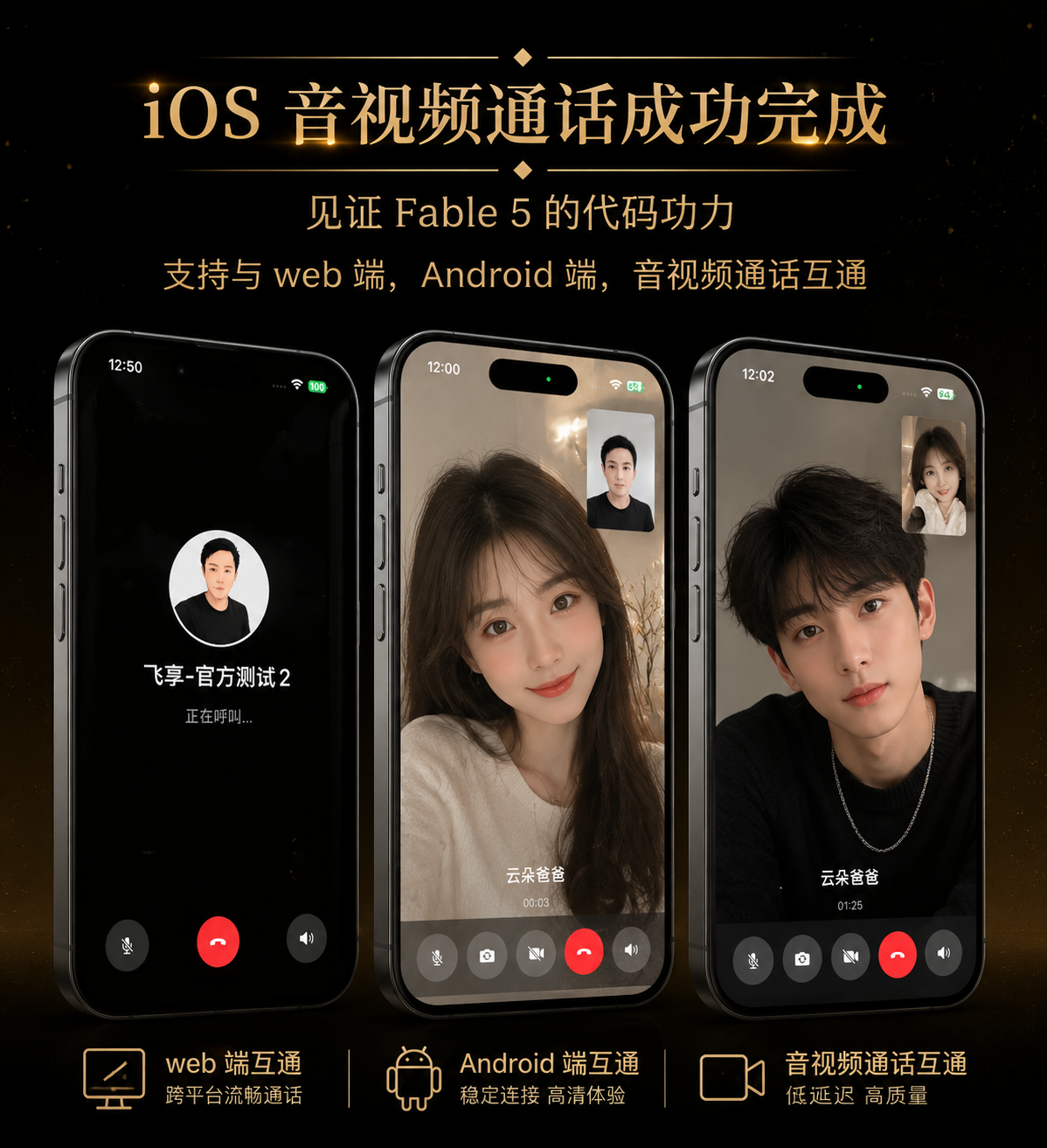 iOS 与 Web、Android 端音视频通话互通